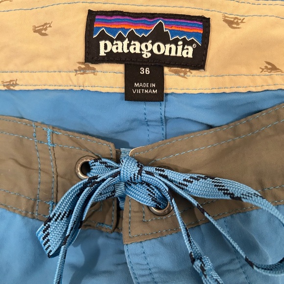 Patagonia Worn Wear Nylon Board Shorts Size 36 - Picture 7 of 8